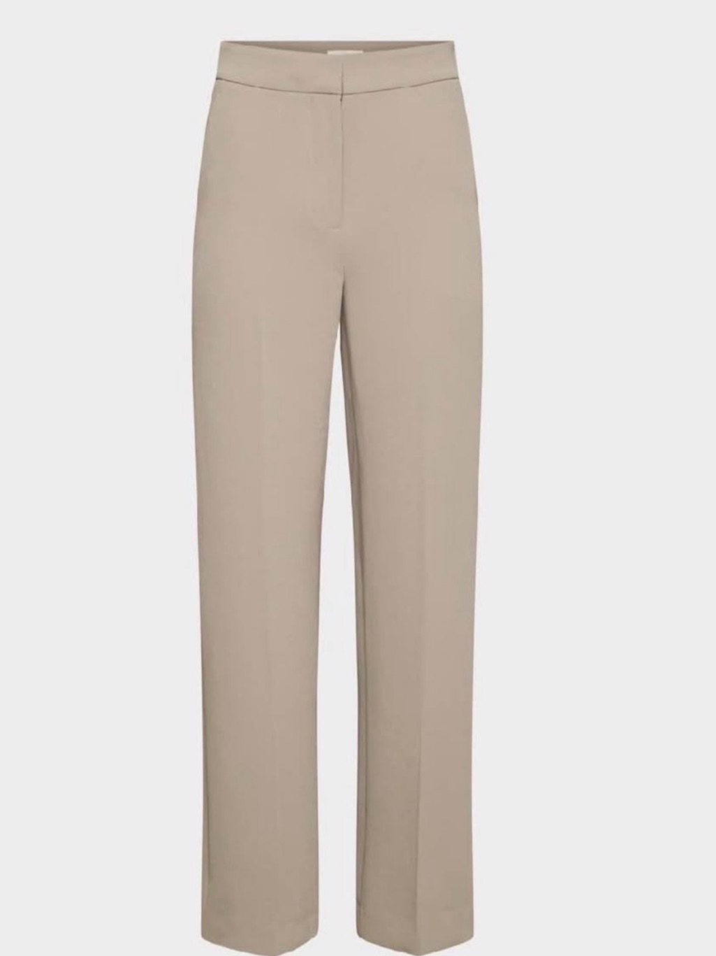 Aritzia Wide-Leg Trousers In Taupe
